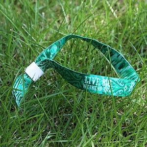 New custom cheap fabric wristbands for festival