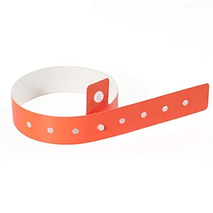 Custom Printed PVC Vinyl Wristband/One Off Wrist band For Ticket