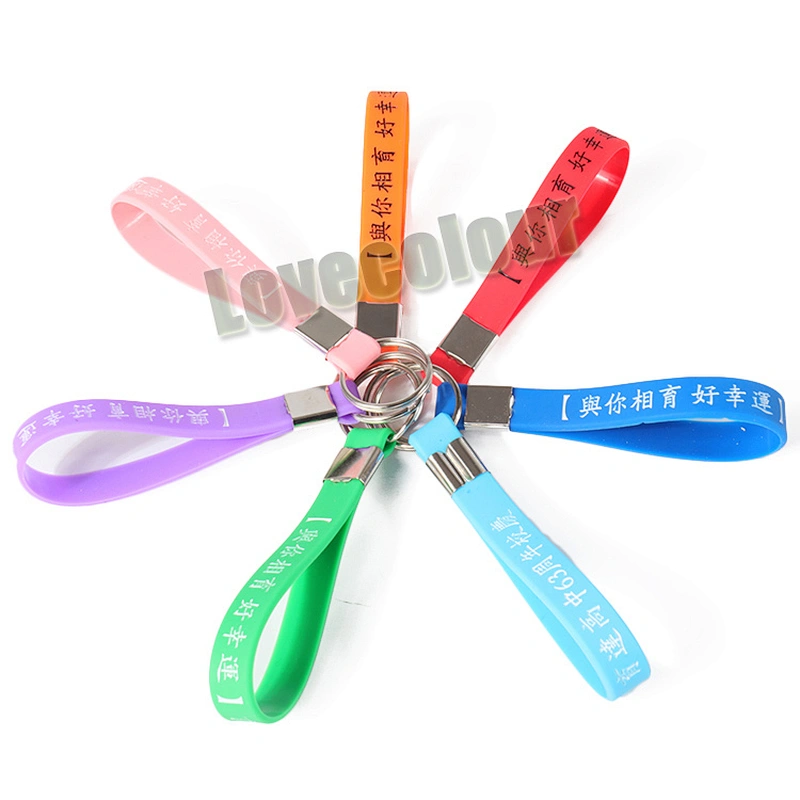 Promotional Gift Wholesale Design Custom Logo Soft Silicone Keychain