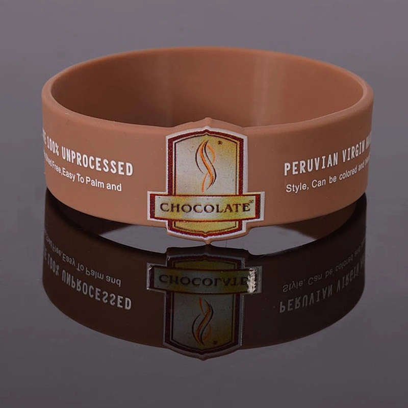 Custom Cheap 100% Silicone Souvenirs Wristband/Silicone Printed Band