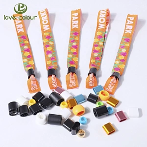 Custom Team Bride Fabric Party Wristbands With Beautiful Printing