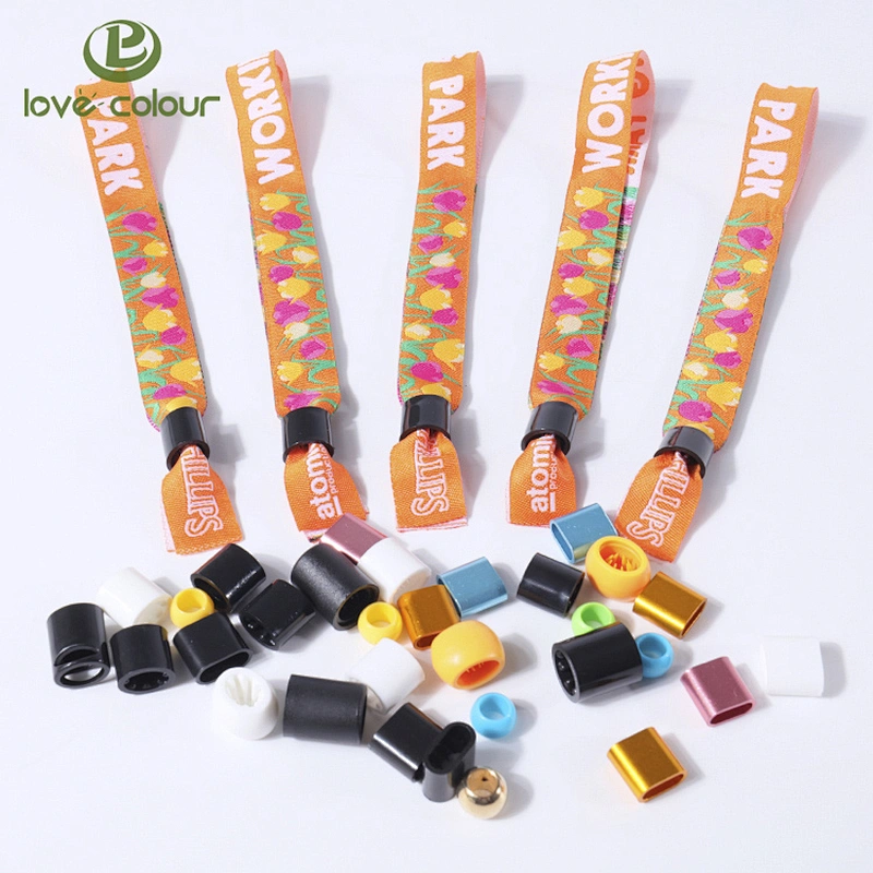 Custom Team Bride Fabric Party Wristbands With Beautiful Printing