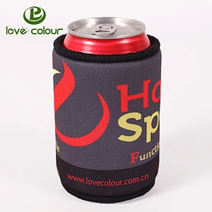Custom Printing Cartoon Neoprene Material Stubby Holder with OverLock