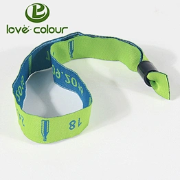 Festival event promotional items woven wristband custom print
