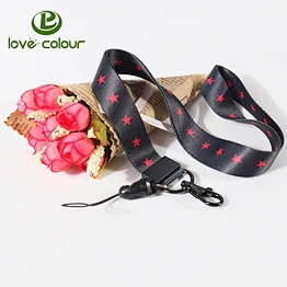 Colorful decorative cheap custom cell phone holder lanyards