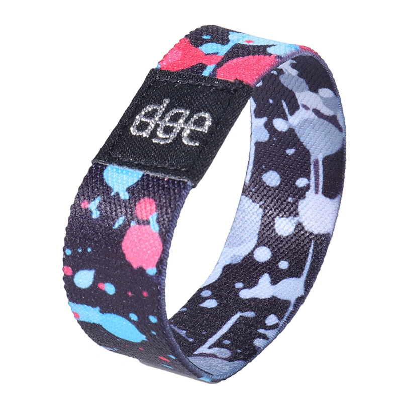 Polyester Custom Eco-Friendly RFID Holiday Event Elastic Wristband