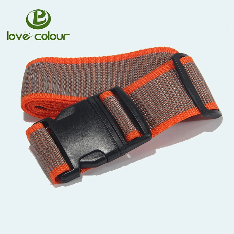 Travel custom polyester silkscreen printed luggage belt wholesale