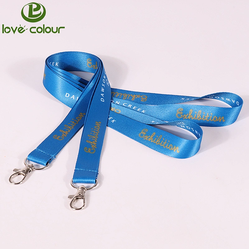 Custom neck lanyard polyester keychains strap
