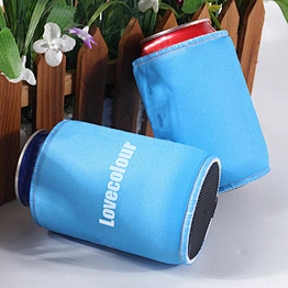 Custom color party favor neoprene can overlock stubby holders for promotional