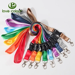 Various colors personalized customized sublimation printed lanyard for DIY
