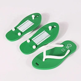 Custom travel ID name tags creative soft pvc shoes shape luggage tags