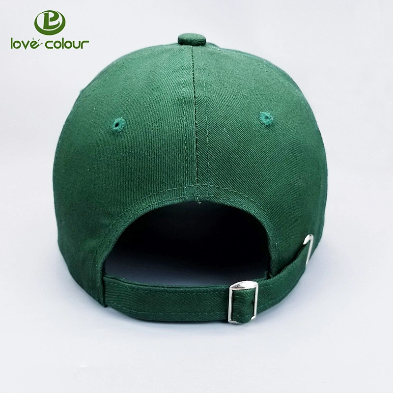 Customized logo branded baseball caps with adjustable button
