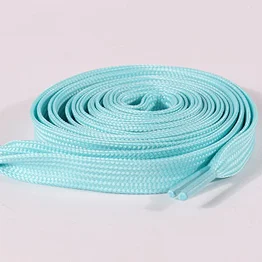 Wholesale solid color polyester flat shoelaces for promotional gift
