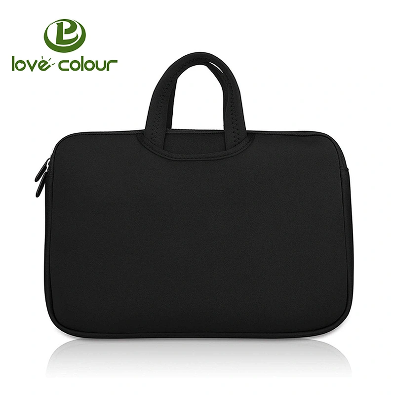 Custom Neoprene Laptop Sleeve Notebook Computer Tablet Carrying Bag Cover With Handle