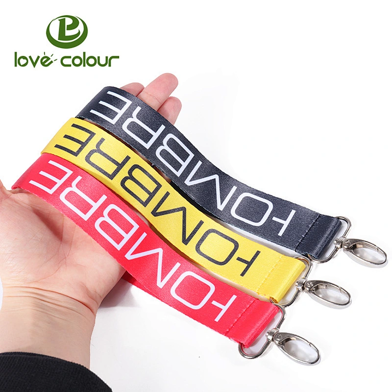 Polyester keychain short strap lanyard manufacturer