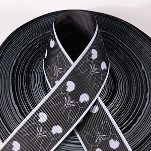 Wholesale customize print ribbon with company logo and name on it