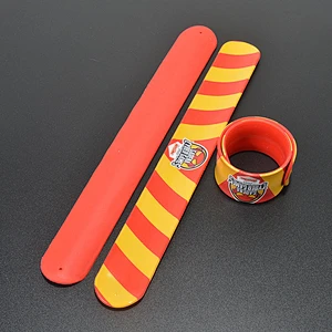 Popular cheap custom wristband promotional slap bracelets