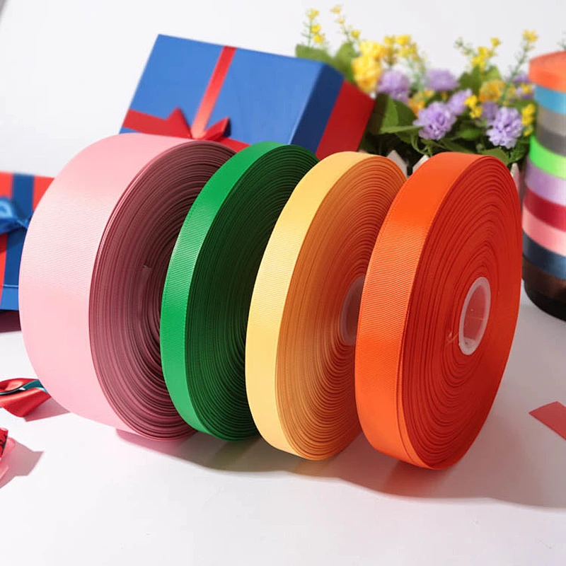 Printing logo grosgrain ribbon polyester webbing for packing