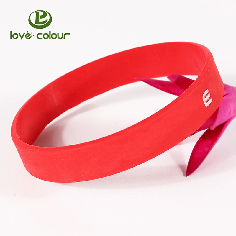 Custom silicone wristband narrow silicone bracelet for decoration
