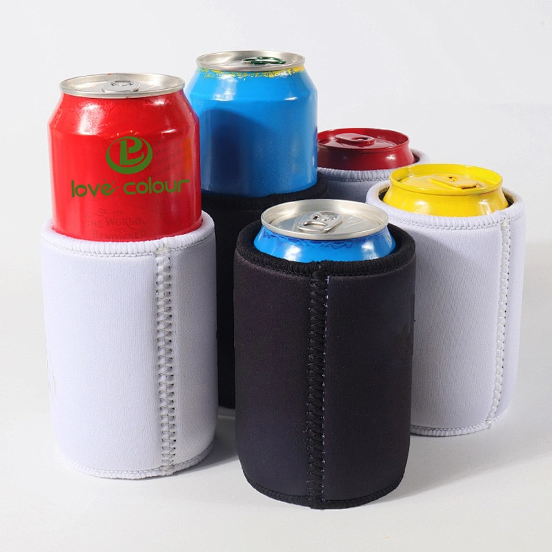 Custom foldable neoprene beer can cooler sleeve / printing logo stubby holder