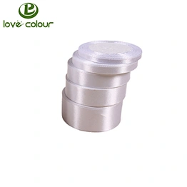 Custom Garment Label Use Blank White Satin Ribbon Roll