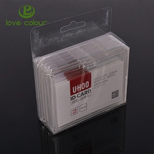 Custom Office School Exhibition Employee Transparent Acrylic Business Id Badge Card Holder