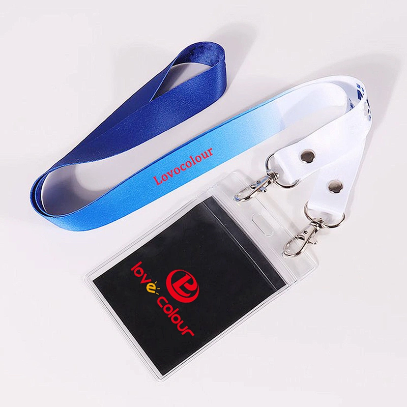 Custom sublimation id card holders lanyards for promotion