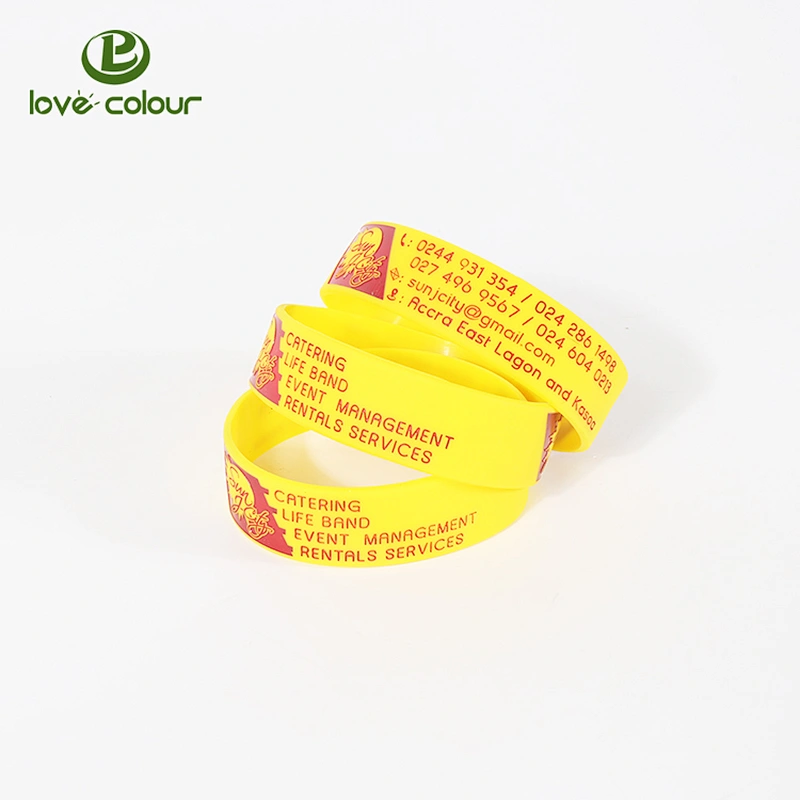 Factory special design religion silicone custom printed wristband