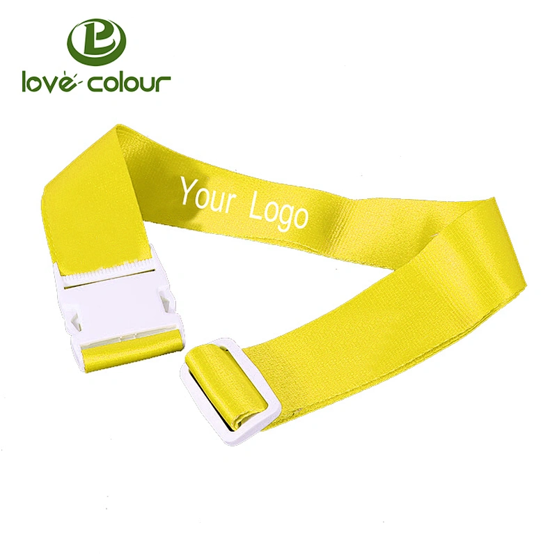 Custom polyester detachable luggage belt/promotional suitcase strap
