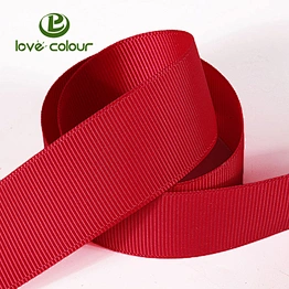 Custom Polyester Christmas Decorative Printed Packing Gift Grosgrain Ribbon
