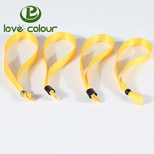 Sublimation printing polyester VIP wristbands with event logo