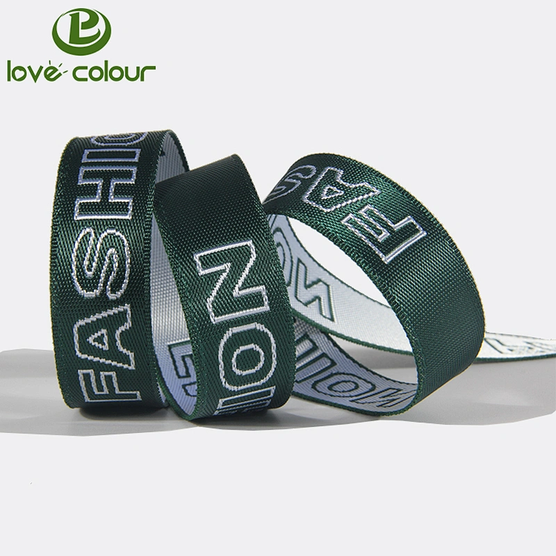 Custom woven logo packaging rope nylon webbing