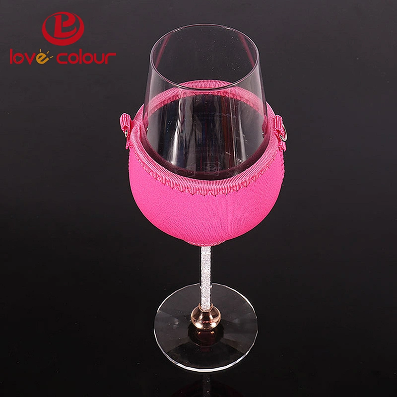 Custom Party Use Wine glass holder necklace/lanyard