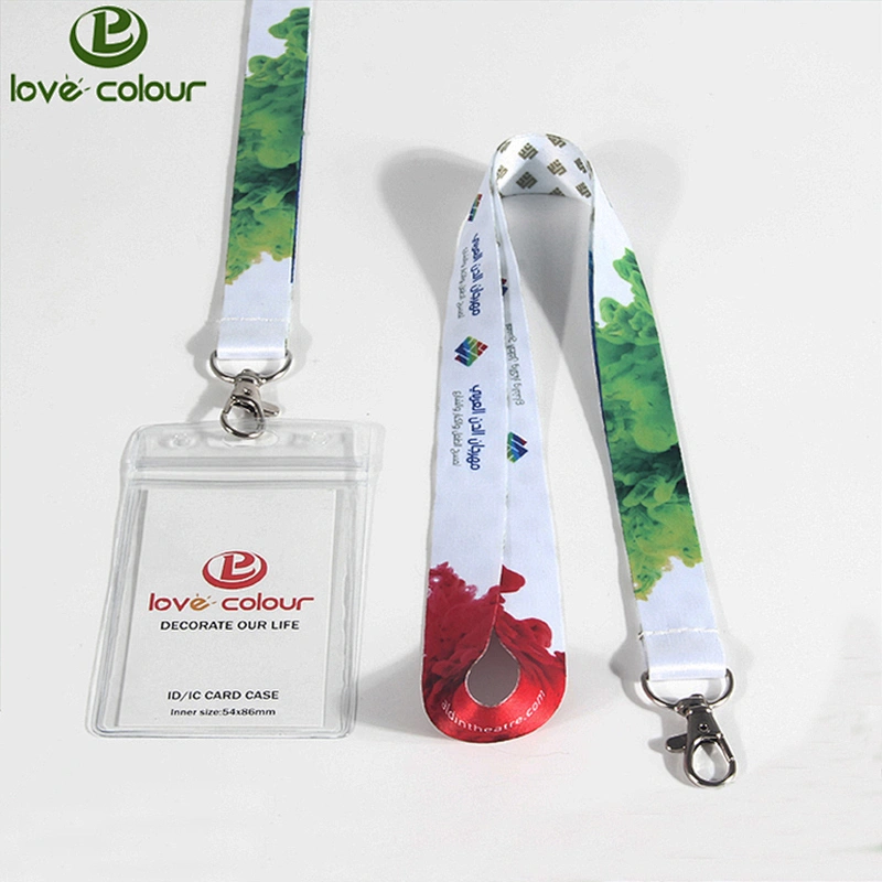 Polyester Visitor Neck Straps Lanyard With PVC Card Holder