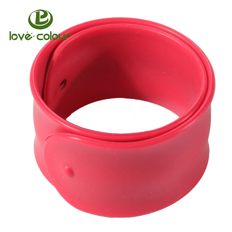 Popular custom make blank wrist bands slap bracelets