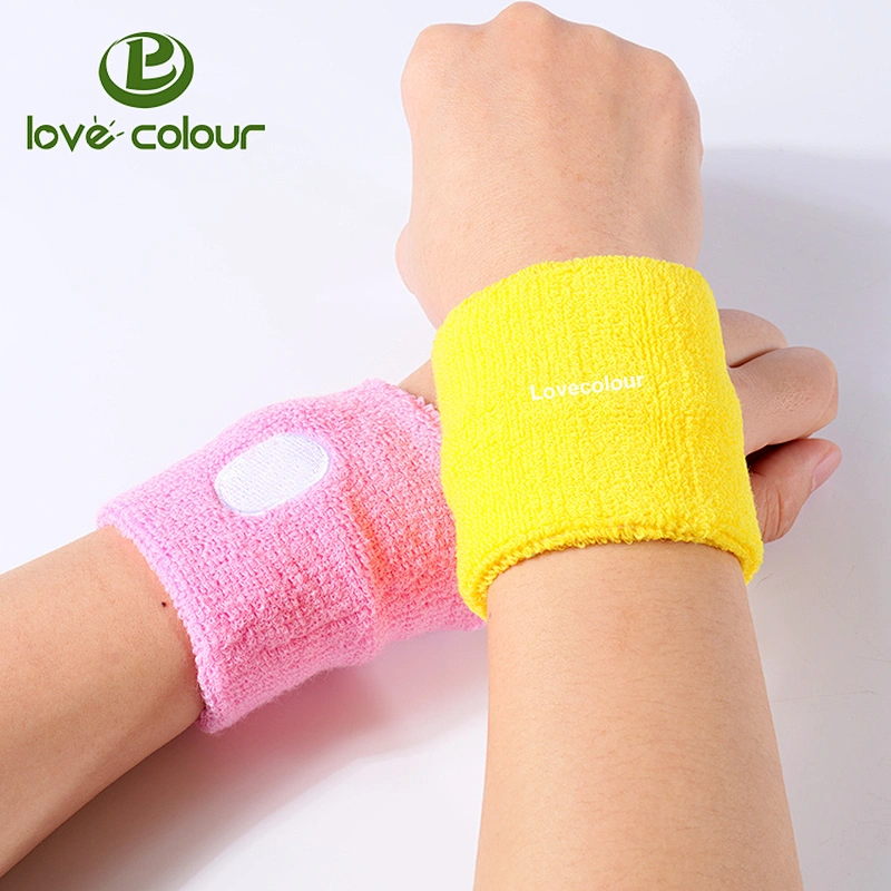 Sport events cheap custom cotton basketball sweatbands in Guangzhou factory