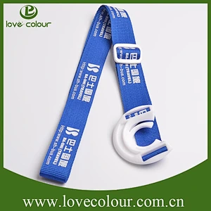 Cute functional polyester lanyard water bottle carrying strap