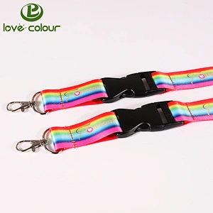 Hot sale name brand lanyard free sample/polyester lanyard roll