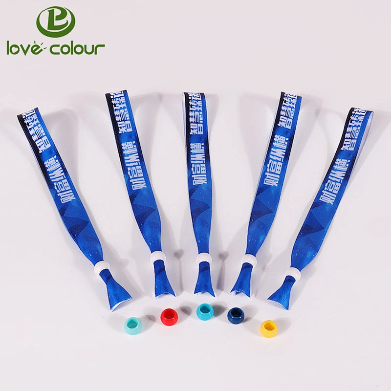 GUANGZHOU manufacture one time use wristbands with metal clip