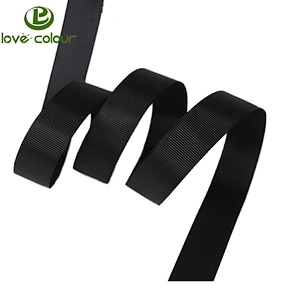 Factory custom fashion grosgrain tape ribbon with your logo