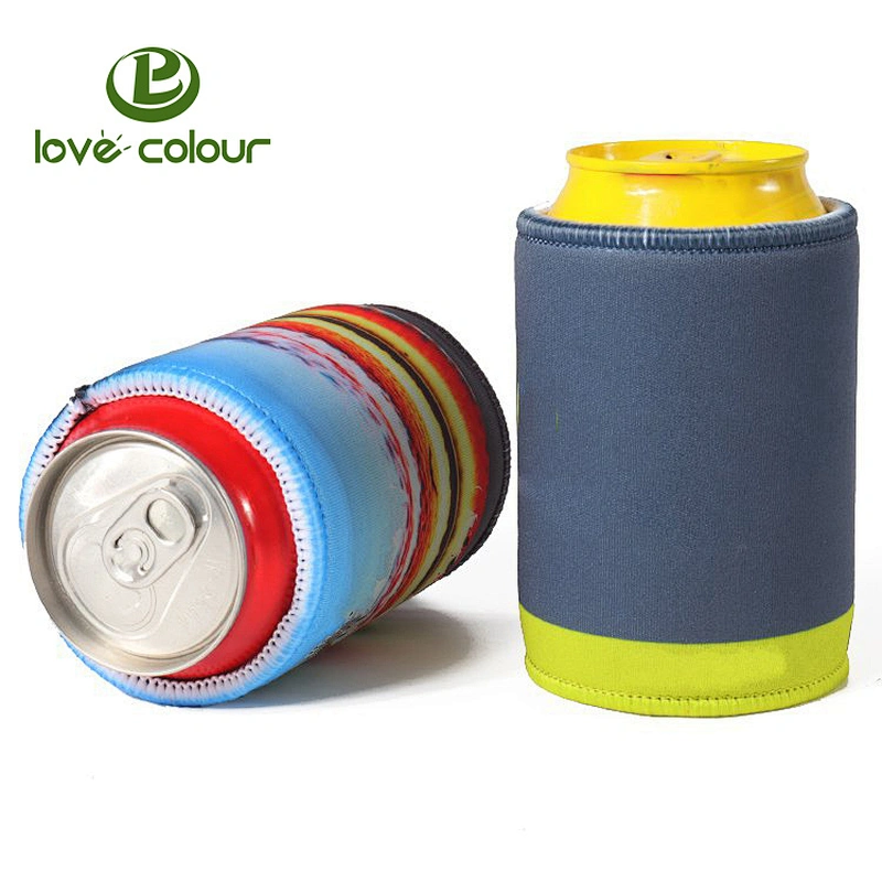 Custom promotion neoprene can cooler with printing logo