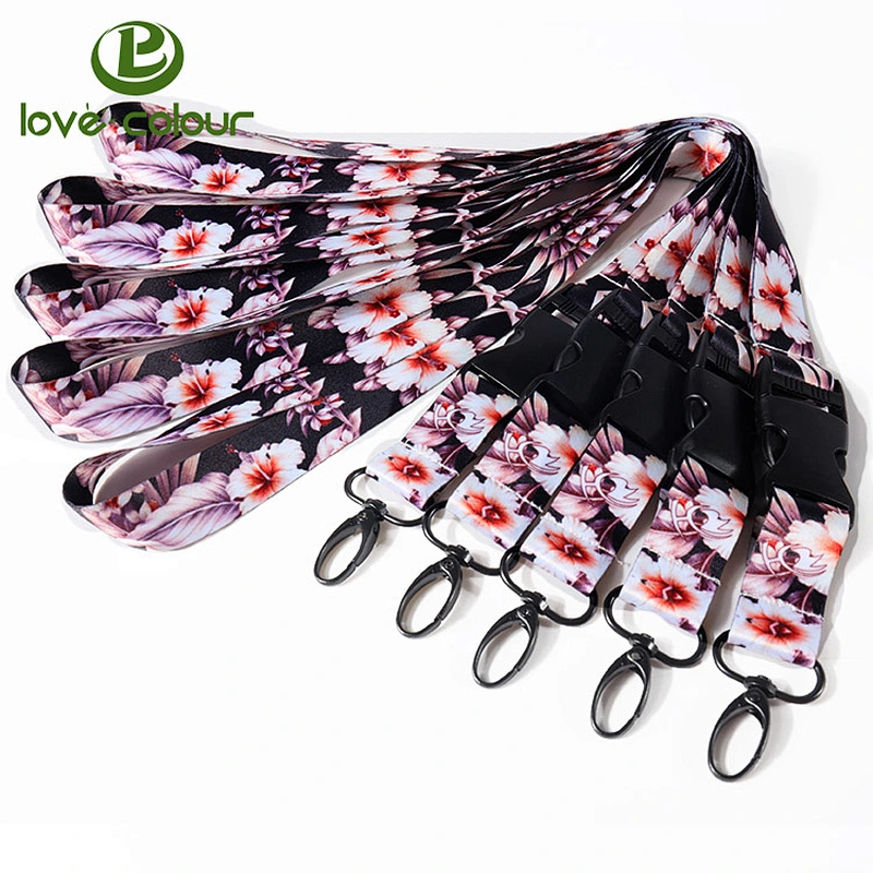 Colorful Neck Strap Lanyard with Strong Metal Clip for ID Badge Holder and Key Holder