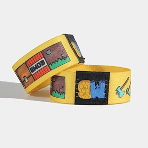 Wholesale Cheap Polyester Wristband Fabric Wrist Bands/Custom Logo Elastic Bracelets
