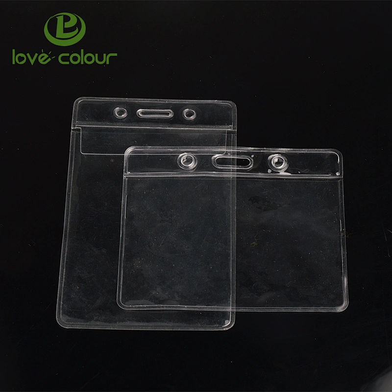 Custom Transparent PVC Card Holder for Business Meeting