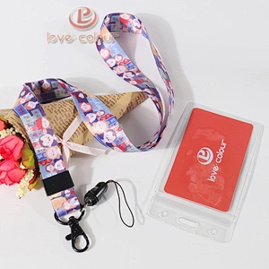 Custom Polyester Printed Neck Ribbons For Id Card Holder and Phone holder