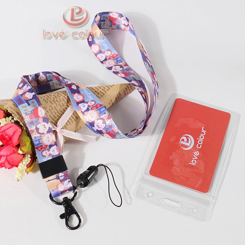Custom Polyester Printed Neck Ribbons For Id Card Holder and Phone holder