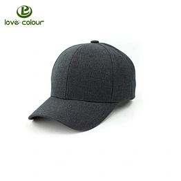Custom adjustable advertising baseball sport cap in black color