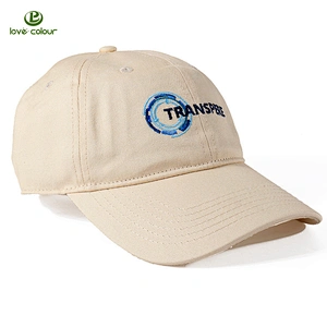 100% cotton soft textile custom logo baseball cap