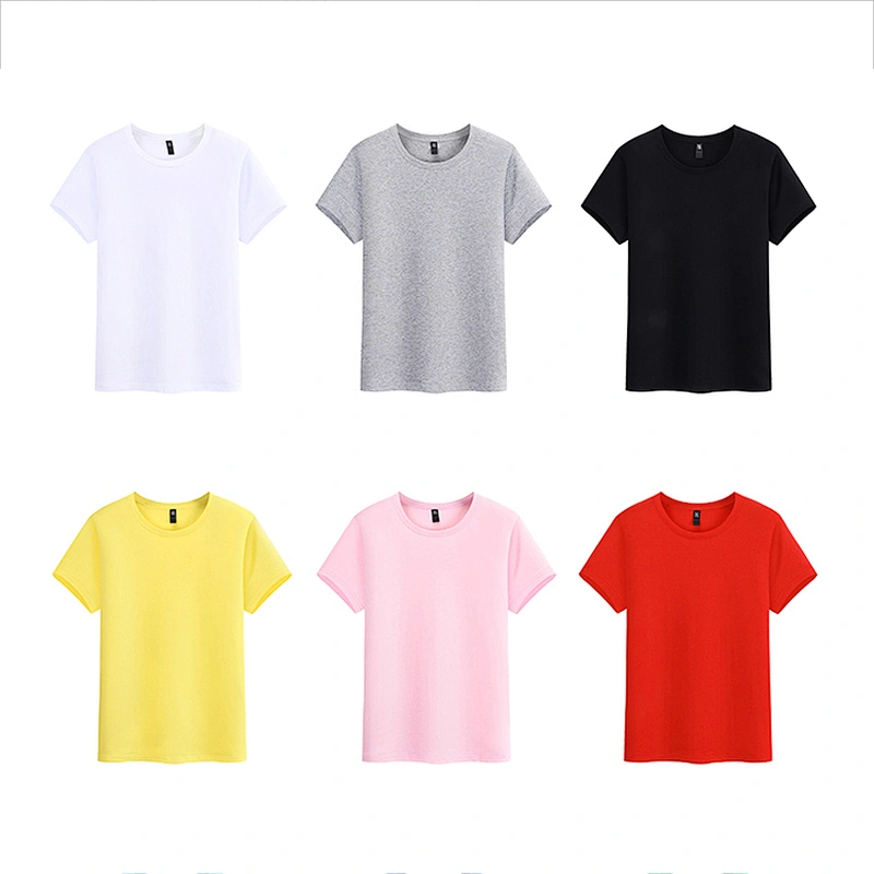 Custom Printing Cotton Plain White Short Sleeve T shirt For Promotion