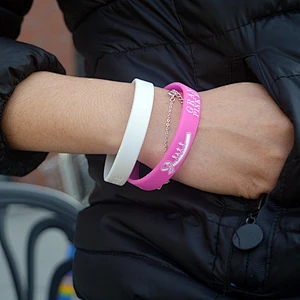 Event custom engraved personalized silicone bracelet